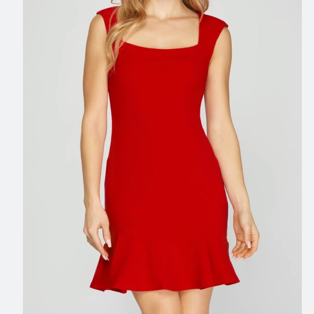 🆕 Rickie Freeman for Terri Jon Stretch Knit Dress, Size XS